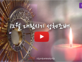 12월 대림시기 성체조배 (평화방송 : 월~ 토까지 밤 9시  5분)