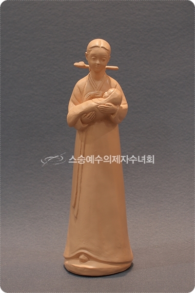 한국 모자상(포대기)-흙색