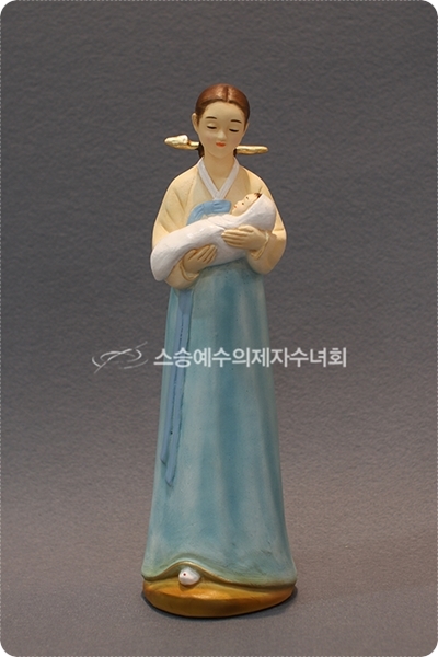 한국 모자상(포대기)-채색